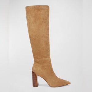 Vince Pilar Knee-High Wide-Calf Suede Boots